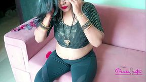 Big Ass Rich Desi Married Lady Boss Enjoys Servant'_s Cock in Office.