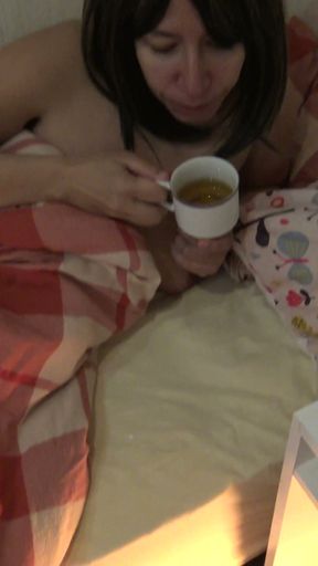 perverted french stepmom swallows her stepsons cum for breakfast   Clip 3