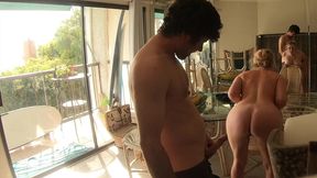 stepson helps divorced stepmom move in and moves in her