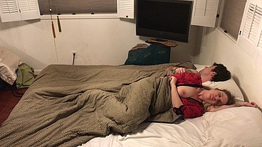 Stepmom shares bed with stepson - Erin Electra