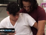 Tattooed Stud Chris Star Takes His Little Step Bro Dante Drackis' Cock In The Kitchen - BrotherCrush