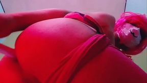 Trans Girl se pone cachonda mientras hace ejercicio - Sexy Maddy