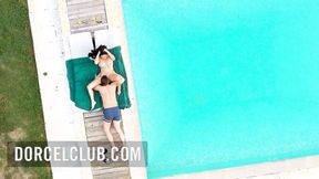 ”DorcelClub: Sex around the pool with a big titted STEPMOM”
