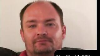 MenWorkinXXX.com - Chubby mature guy masturbates strongly and empties his balls compl