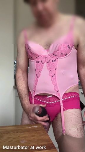 One minute sissy masturbator