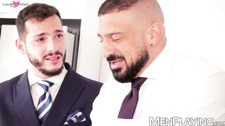 Daddy Marco Napoli and hunk Ricky Hard savagely bareback