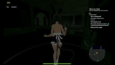 Mousetrap Theft &amp_ Bondage [ BDSM Hentai Game ] Ep.4 TWERKING in bunnysuit for a FEMBOY and FUTANARI couple !