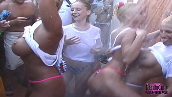 Wet T-Shirt Contest On Spring Break In Cancun