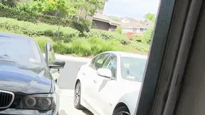 Bratty stepdaughter offers up her tight cooch for a new car.
