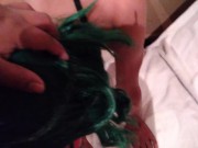 Sissy Slut DP with dildos fucking and sucking