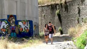 jazmina fucked hard in a deserted place