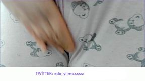 Rubbing Pussy with Pajamas- Cameltoe