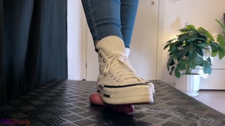Girlfriend Converse Demolition - Cock Balls Crush Trample, Shoejob, Bootjob, CBT, Ballbusting