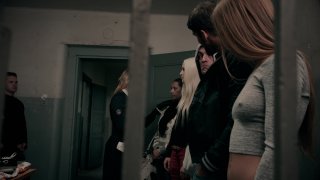 Sexy Prison Guard Anna Polina Takes on Two Guys at Once