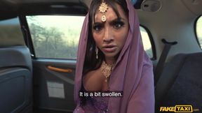 Yasmina Khan’s Asian Nurse Exam in Taxi Heat