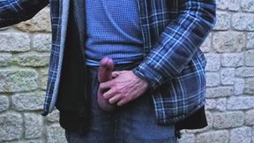 Big Uncut Cock Wanking and Cumming for the Neighbours Again - Rockardglans