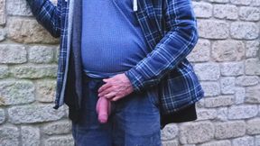 Big Uncut Cock Wanking and Cumming for the Neighbours Again - Rockardglans
