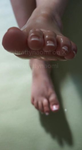 How long can you edge, gooner? Oily Feet + Pedicure