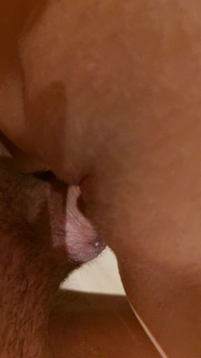 Professional couple films homemade close-up of wet teen's average