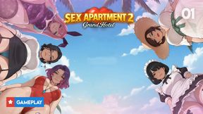 Sex Apartment 2: Grand Hotel Gameplay Part 1 - Story Start, and Characters Meetups