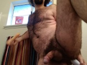 HOT man FISTS ASS, DEEPTHROATS dildo A2M at the SAME TIME,  cums HANDSFREE