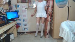 Slutty Waitress Prepares Lunch for Her Master