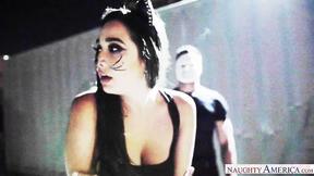 ”Karlee Grey as Kitty Fucks Through Halloween”