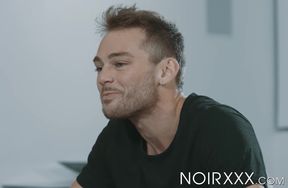 Throbbing cock jock Max Adonis moans while riding hard BBC