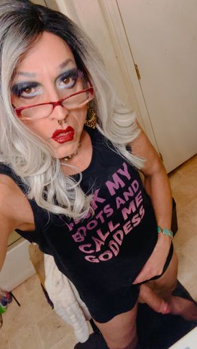 Marilyn is never shy.