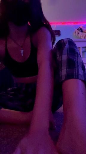 Foot Size Comparison Humiliation