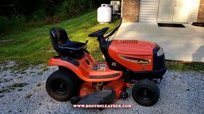Lynn's White Stiletto Thigh High Boots, Spanx Leggings & the Riding Mower