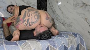 My slave can withstand all my wettest and most disgusting farts in his mouth