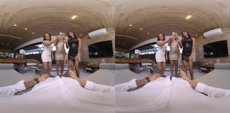 Unforgettable Latina Tgirl Foursome on New Year’s raw doggy pounding