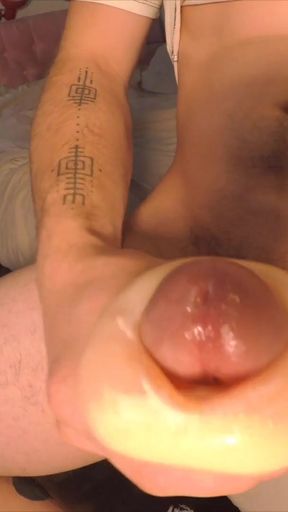 Stunning moment from &quot;TONNY MADEN: HUGE COCK VS FLESHLIGHT.  IT&#039;S HARD TO USE BECAUSE HIS COCK IS SO FAT !&quot;