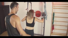 Personal Trainer Fucks His Client in the Gym