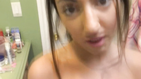 Brunette GF eye contact oral P-O-V