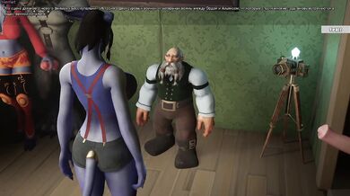 A draenei girl gets monster double penetrated while public squirting