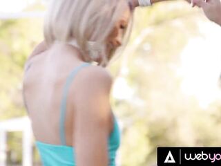 Besties Emma Hix & Skylar Snow Turn Prom Night Heartbreak Into Charming Lovemaking By The Pool