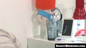 DaddyBreeding.com - Chubby doctor daddy sits on raw twink cock and rides it hard unti