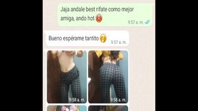 Le Digo a mi mejor amiga que estoy caliente y me manda video