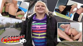 GERMAN SCOUT - Tiny girl mini hotcore pickup and fuck at street casting