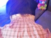 TikTok femboy shakes and bounces his ass for you, daddy edition
