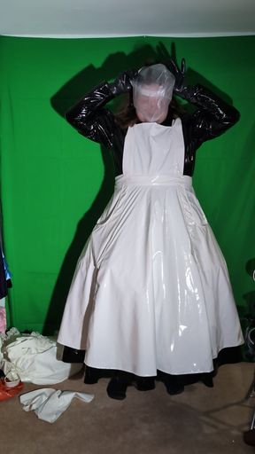 Layered PVC Breathplay with Bonnet over Hood