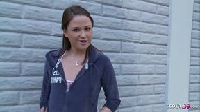 Tiny Ginger College Girl Pick Up and Fuck for Cash at real Street Casting