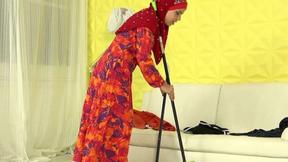 ”The female in the hijab was too noisy, so she got gagged”