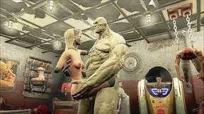 Ogre Zombie Claims His Slaves in Forbidden Fallout Desire