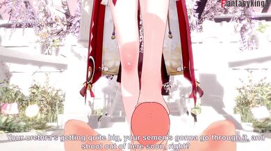 Yae Miko's throat wrecked by deep anime speed POV fucking