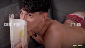 kinky student dave lion gives his ass to his teacher camilo brown in exchange of a good grade