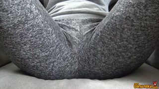 Chat with me ~ OnlyFans: annakovachenko ~ Tight sport pants rub down closeup in panties