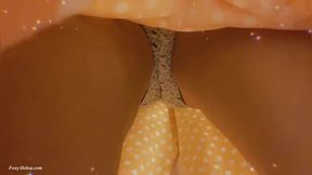 Evening petting in the subway under skirt  Sexual fantasy of my hunk